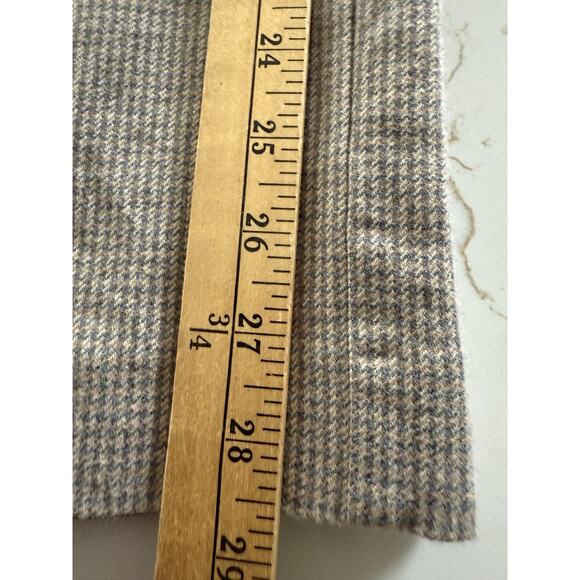 LL Bean Women Pants Size 12 Classic Fit Straight Leg Herringbone Lined Tweed - Picture 11 of 12